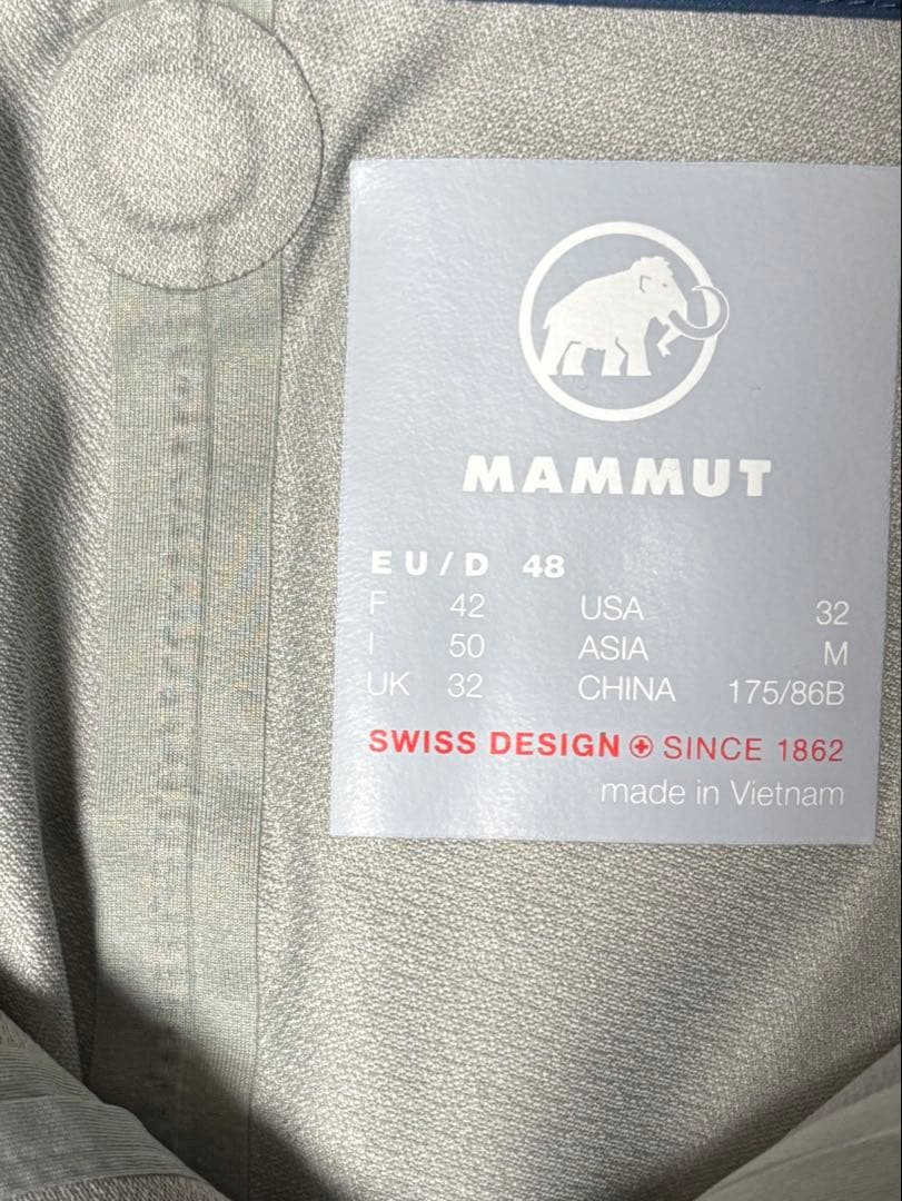 MAMMUT ハードシェル パンツ バックカントリー ウェア　Ｌサイズ