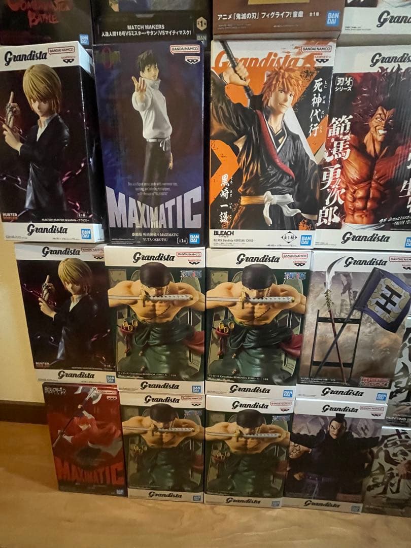 最新　人気　ジャンプ系　プライズ　フィギュア　31点　まとめ　刃牙　ナルト　他