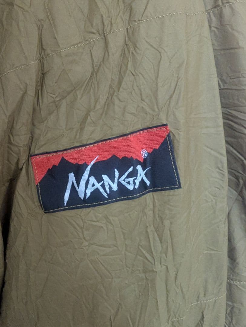 NANGA ダウンシュラフ オリーブグリーン/グレー