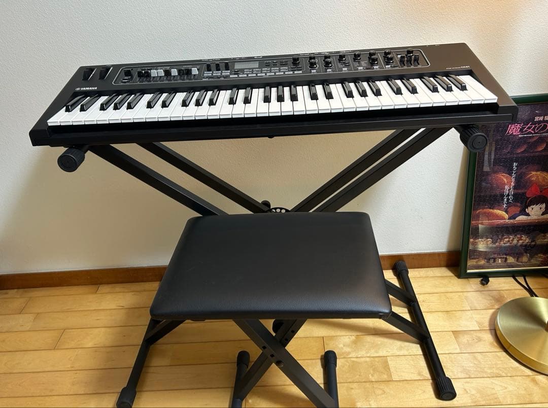 YAMAHA CK61 ステージキーボード　ケース、ペダル、スタンド、イスセット
