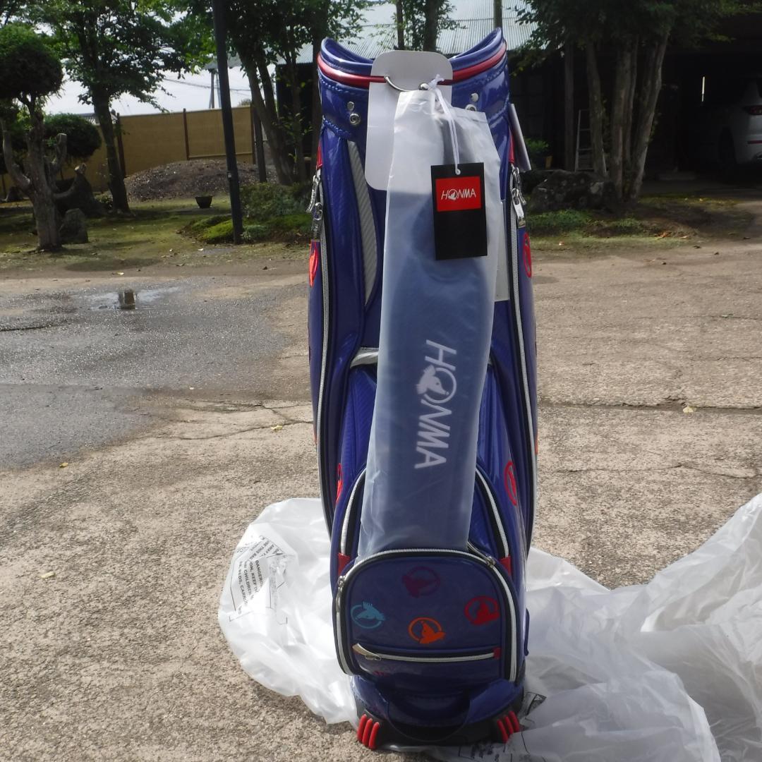 HONMA スタンド式ゴルフバッグ 青