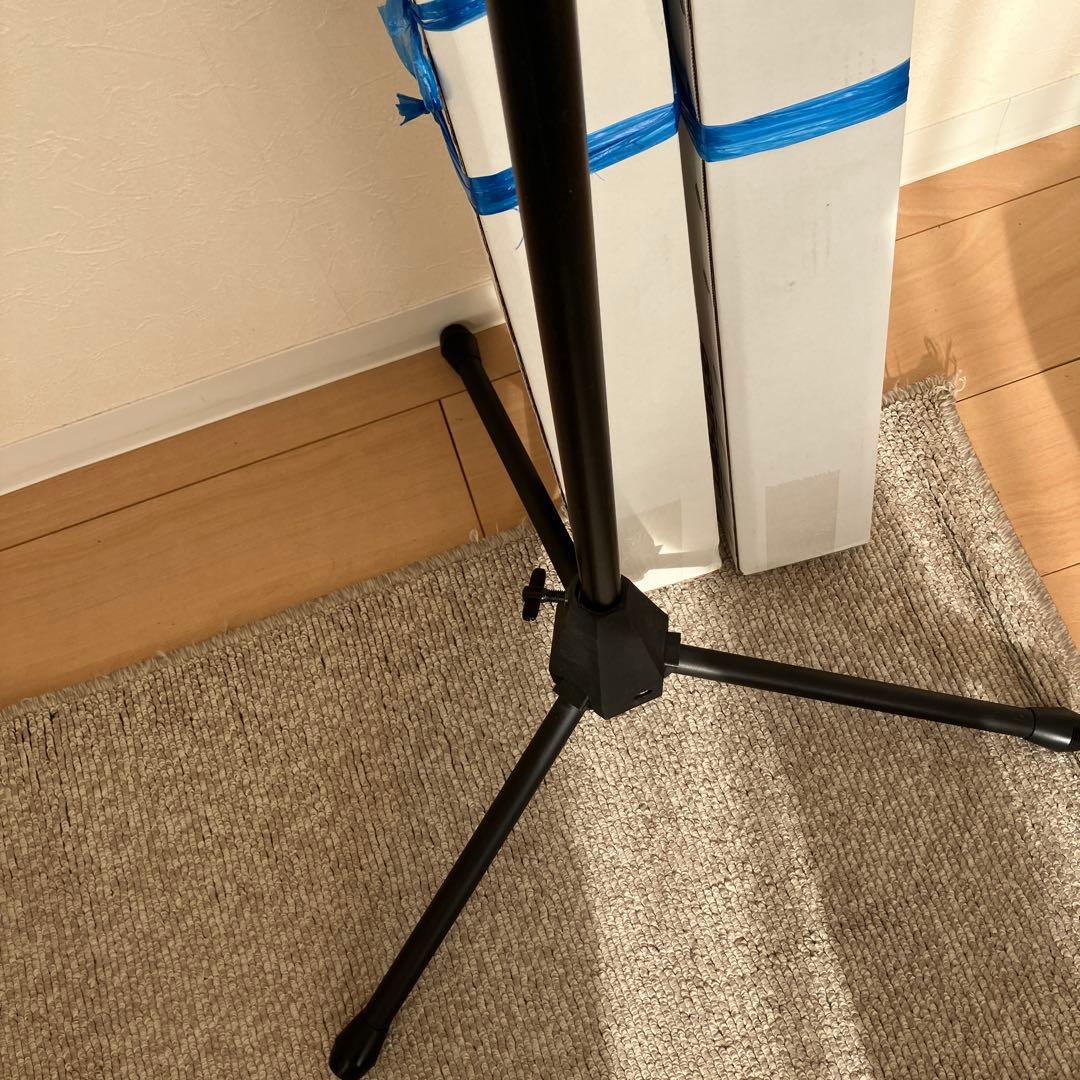 【新品未使用】マイクスタンド 2本 2way式（ストレート＆ブーム）