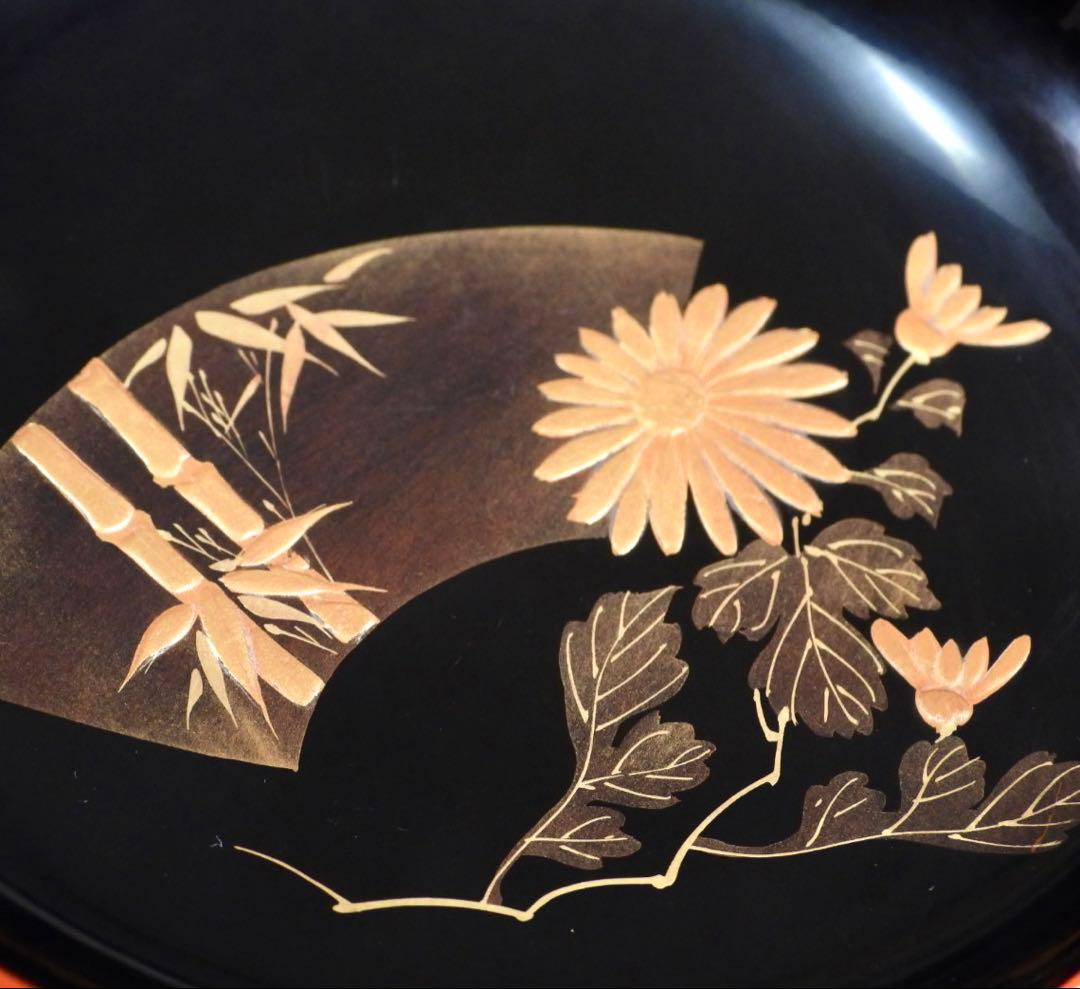 輪島塗 木製 金蒔絵 吸物椀 10客 蓋碗 漆芸 漆器