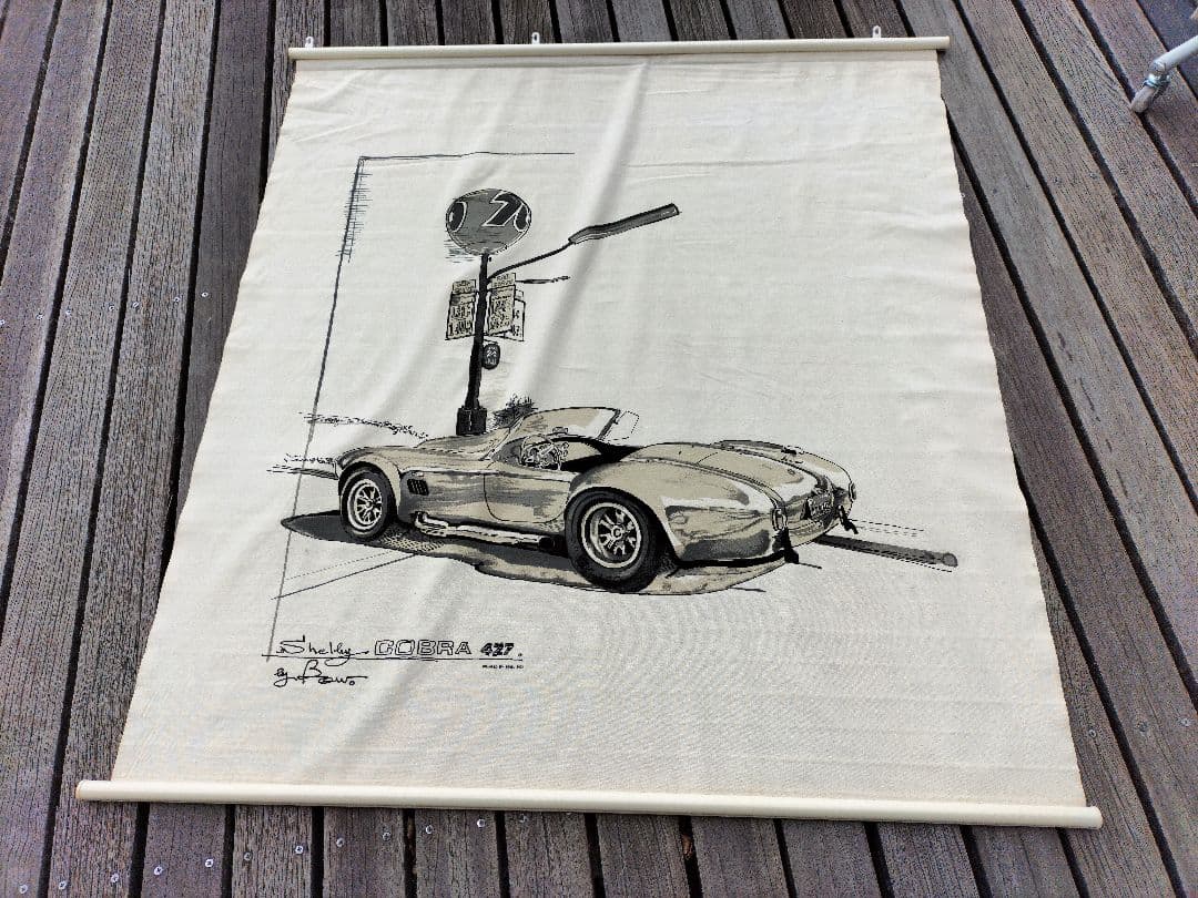 Shelby Cobra 427　大型布製タペストリー　コットン