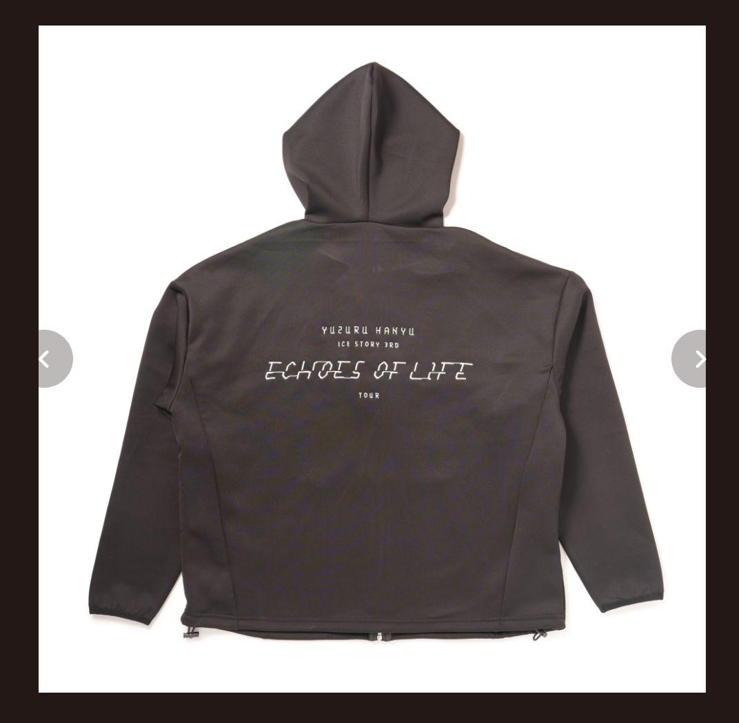羽生結弦　Echoes Of Life ジップパーカー　Mサイズ　黒