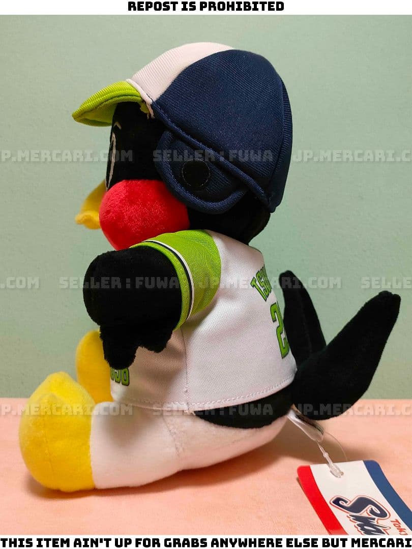 【未使用】東京ヤクルトスワローズ つば九郎 CREWユニホーム ぬいぐるみ