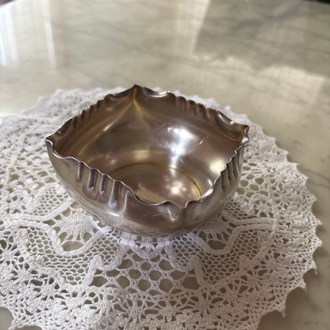 フランス　アンティーク　ヴィンテージ　シルバープレート　小物入れ