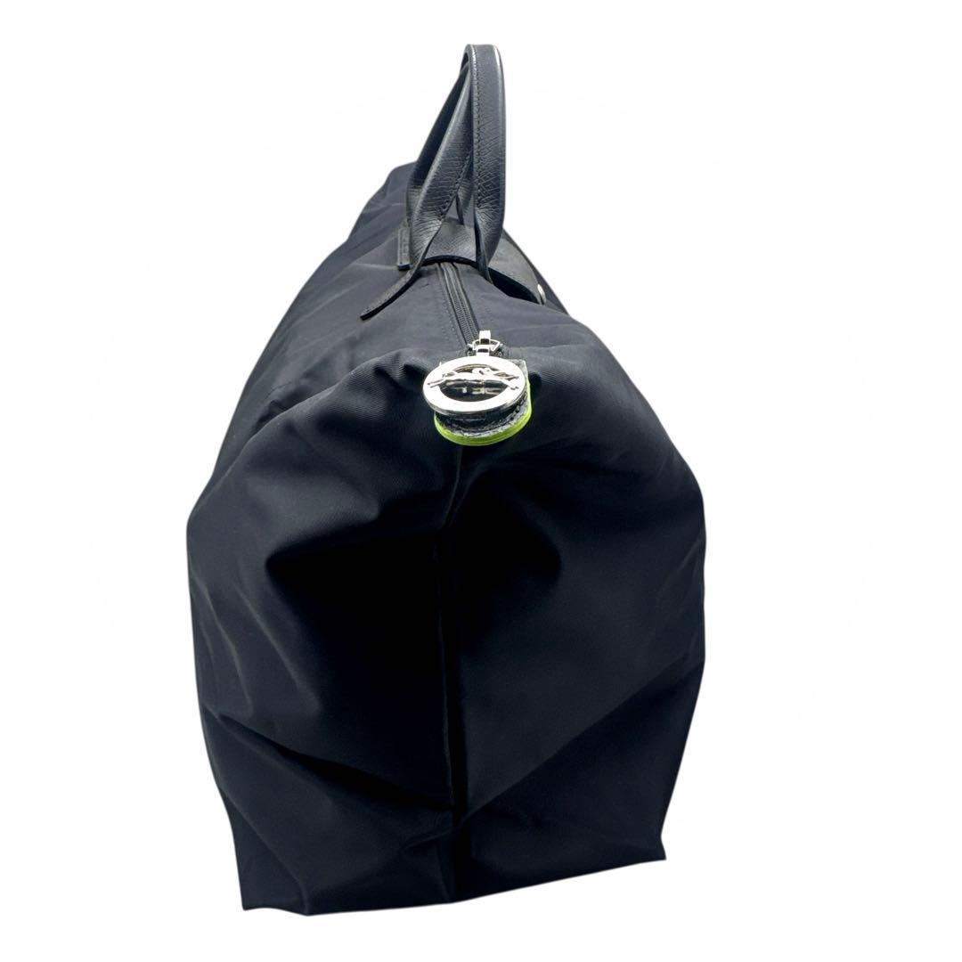 美品　LONGCHAMP プリアージュ　ボストンバッグ グリーン　ブラック 旅行
