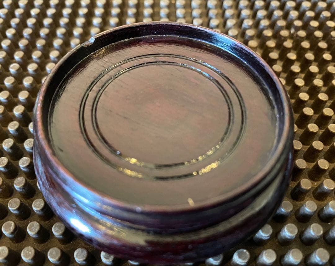 安南焼・アナミス　ミニ染付花器　　　鑑賞台付 一輪挿し　ヴィンテージ　レア