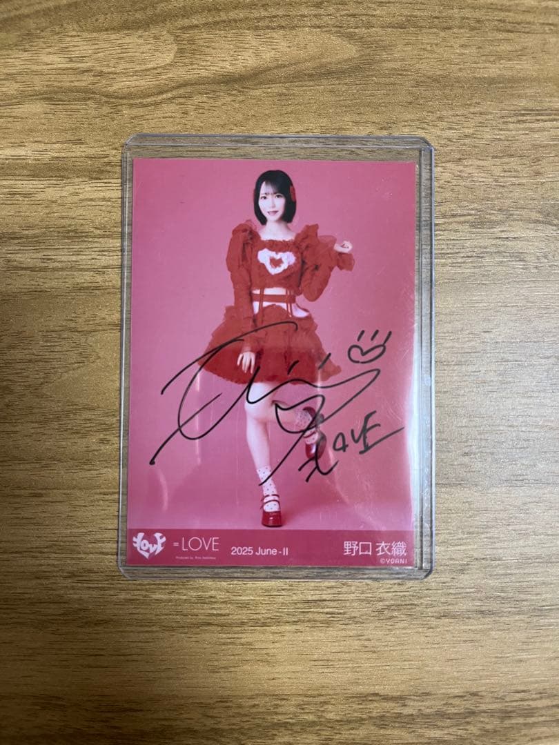 = LOVE イコラブ 野口衣織 生写真 直筆あり まとめ