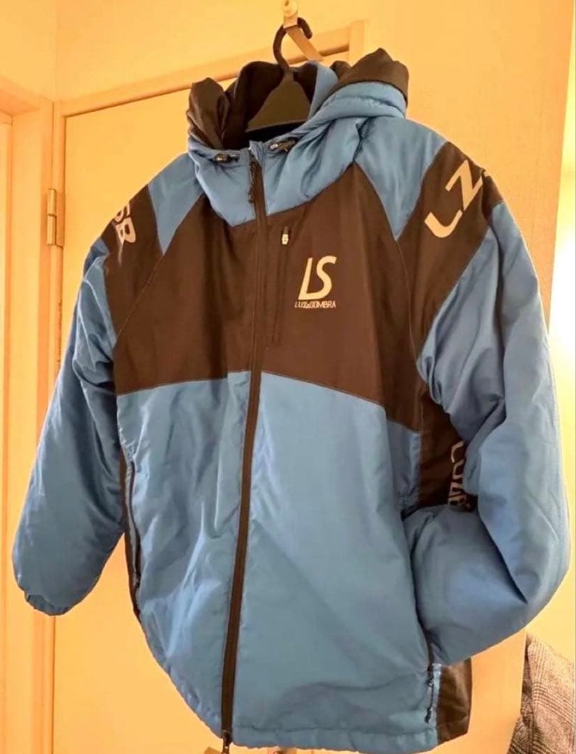 Luz フード付き ベンチコート 青黒　xl