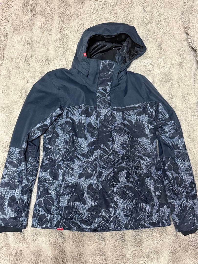 ROXY リーフ柄フード付きジャケット/スノボ/スキーウェア