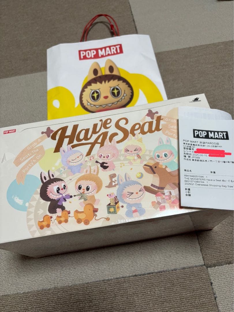 正規品LABUBU THE MONSTERS Have a Seatぬいぐるみ