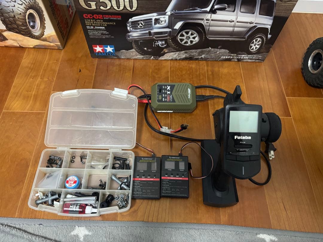 タミヤ G500 cc02& ランドクルーザー40cr01、2台セット