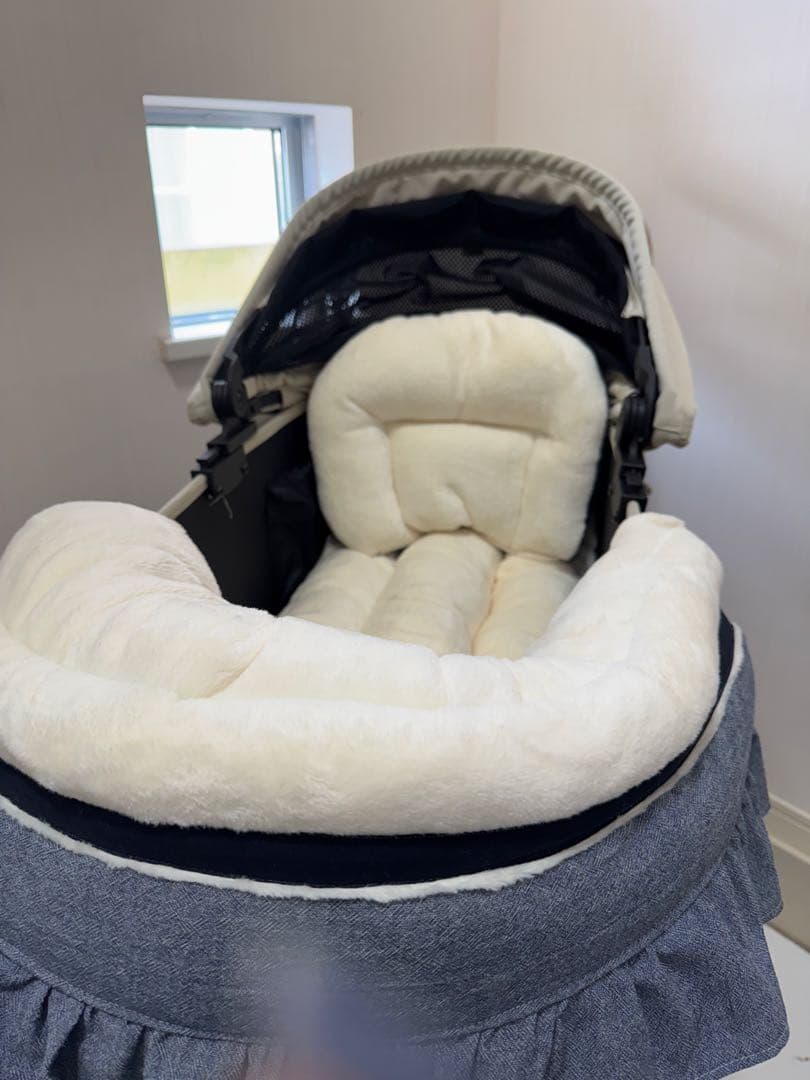 4点set リボン　コンフォーター　カートクッション　あごおき