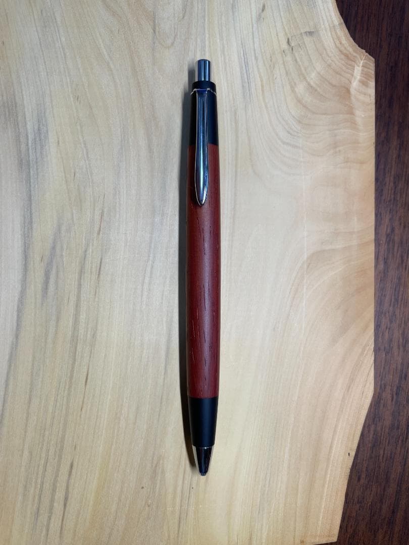 【野原工芸 木軸シャープペンシル】紅紫檀