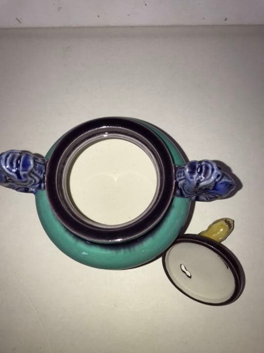 人間国宝 柳雨軒 三代 徳田八十吉(正彦銘)  彩釉香炉 12.8㎝ 管理T58