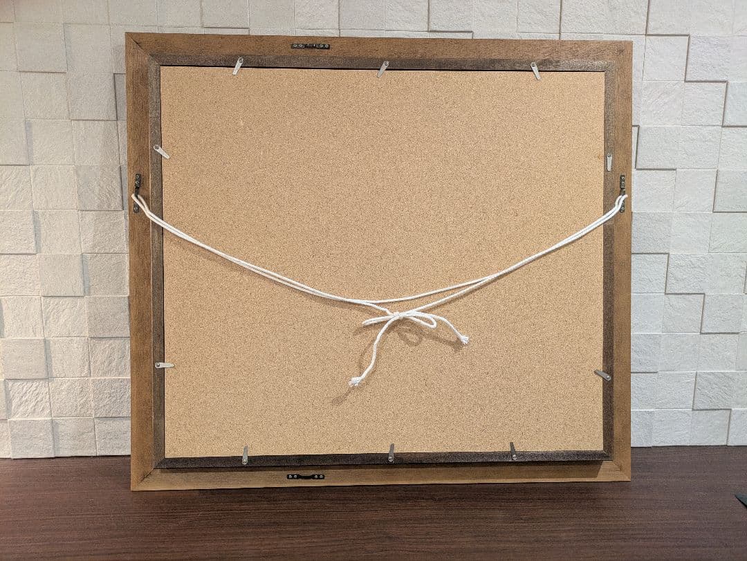 絵画　沢健　油彩10号　信濃の清流 　風景画　真筆証明書付