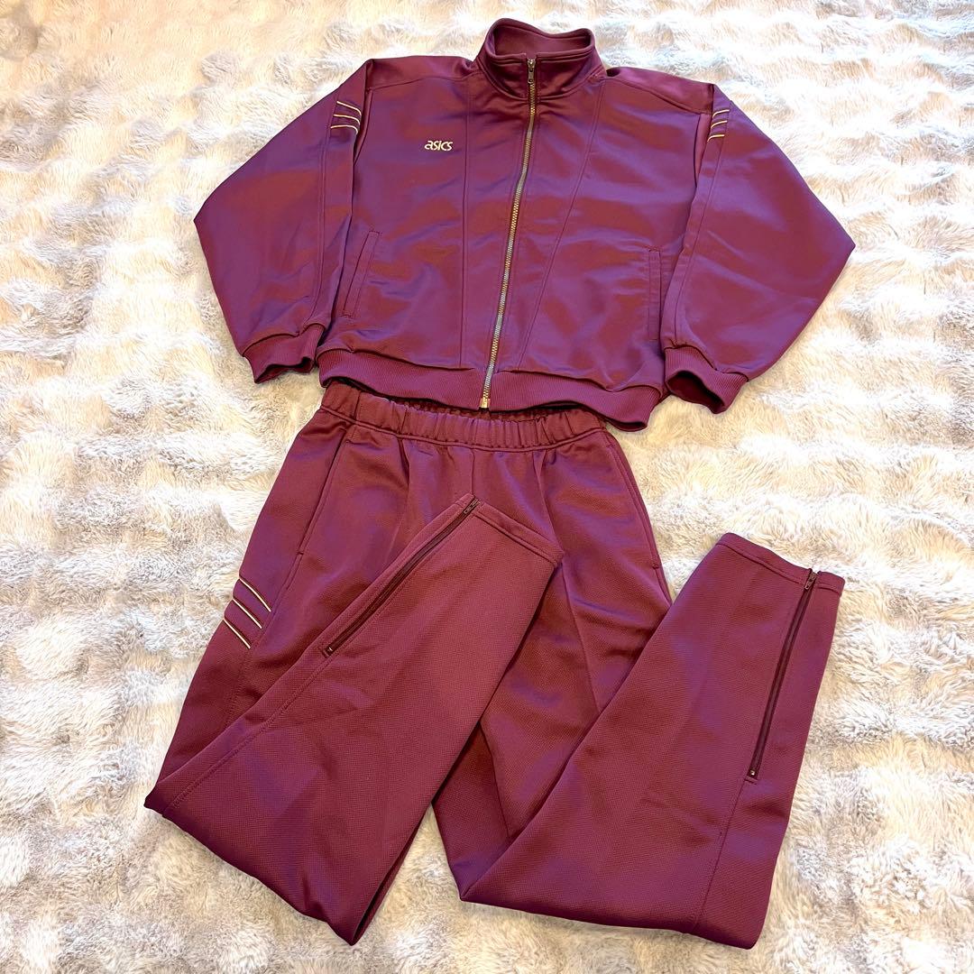 美品 asics アシックス セットアップジャージ 日本製　LL相当　Y2K