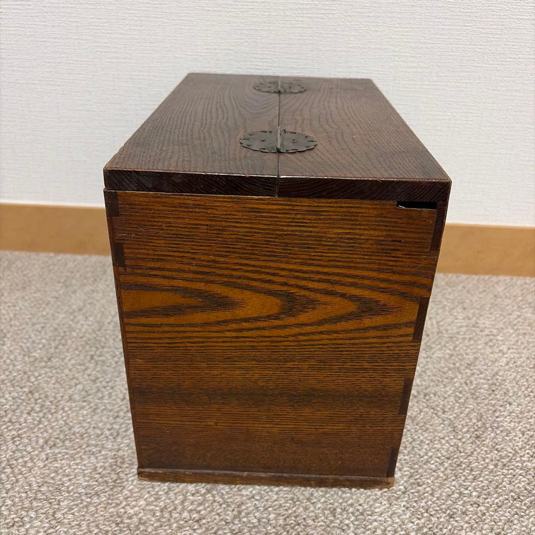 アンティーク木製収納ボックス 3段引き出し