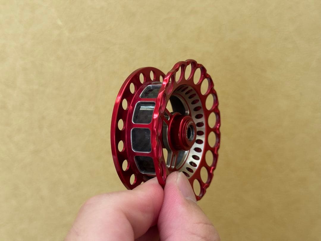 黒鯛工房 THEアスリート カスタムスプール 65F レッドチタン ②