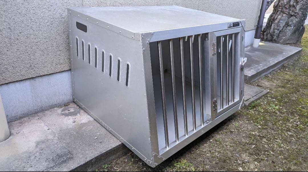 【美品】ドッグケージ　特注品　アルミ製