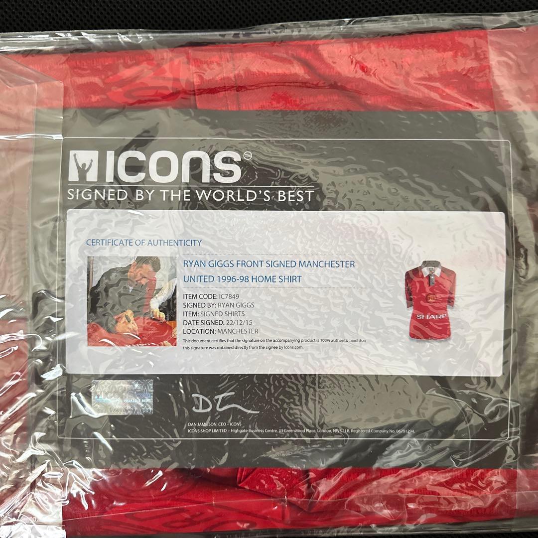 ライアン・ギグス サイン入り マンチェスター・ユナイテッド 1996-98