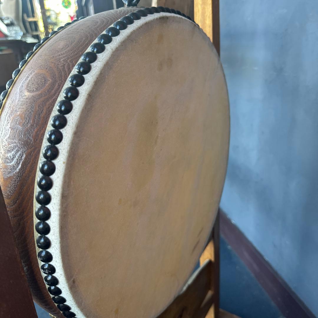 瞬間的お値下げ❗️ヴィンテージ　和太鼓 スタンド付き 直径約30cm