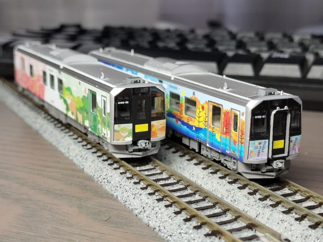 TOMIX 98137 H100形 石北本線・富良野線ラッピング 2両 加工品
