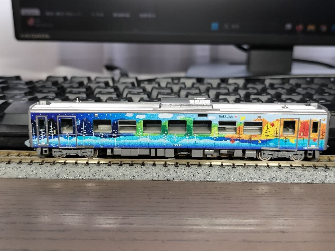 TOMIX 98137 H100形 石北本線・富良野線ラッピング 2両 加工品