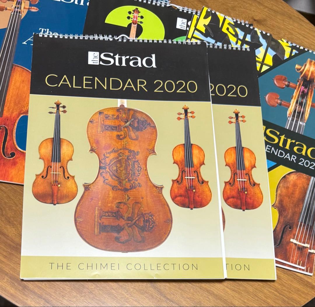 チェロ　ヴァイオリン　ヴィオラ　弦楽器　Strad カレンダー 12冊