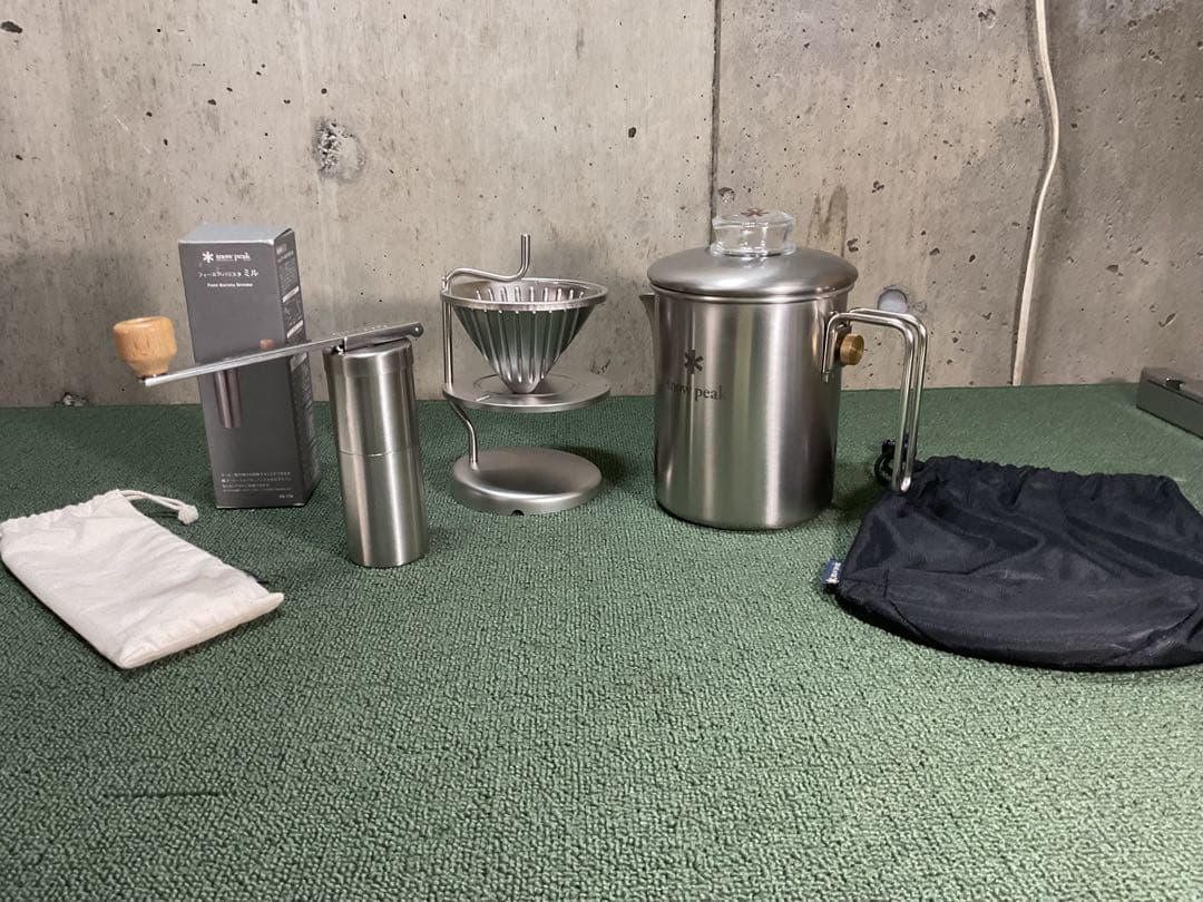 極美品 フィールドコーヒーマスター ＆ フィールドバリスタミル スノーピーク