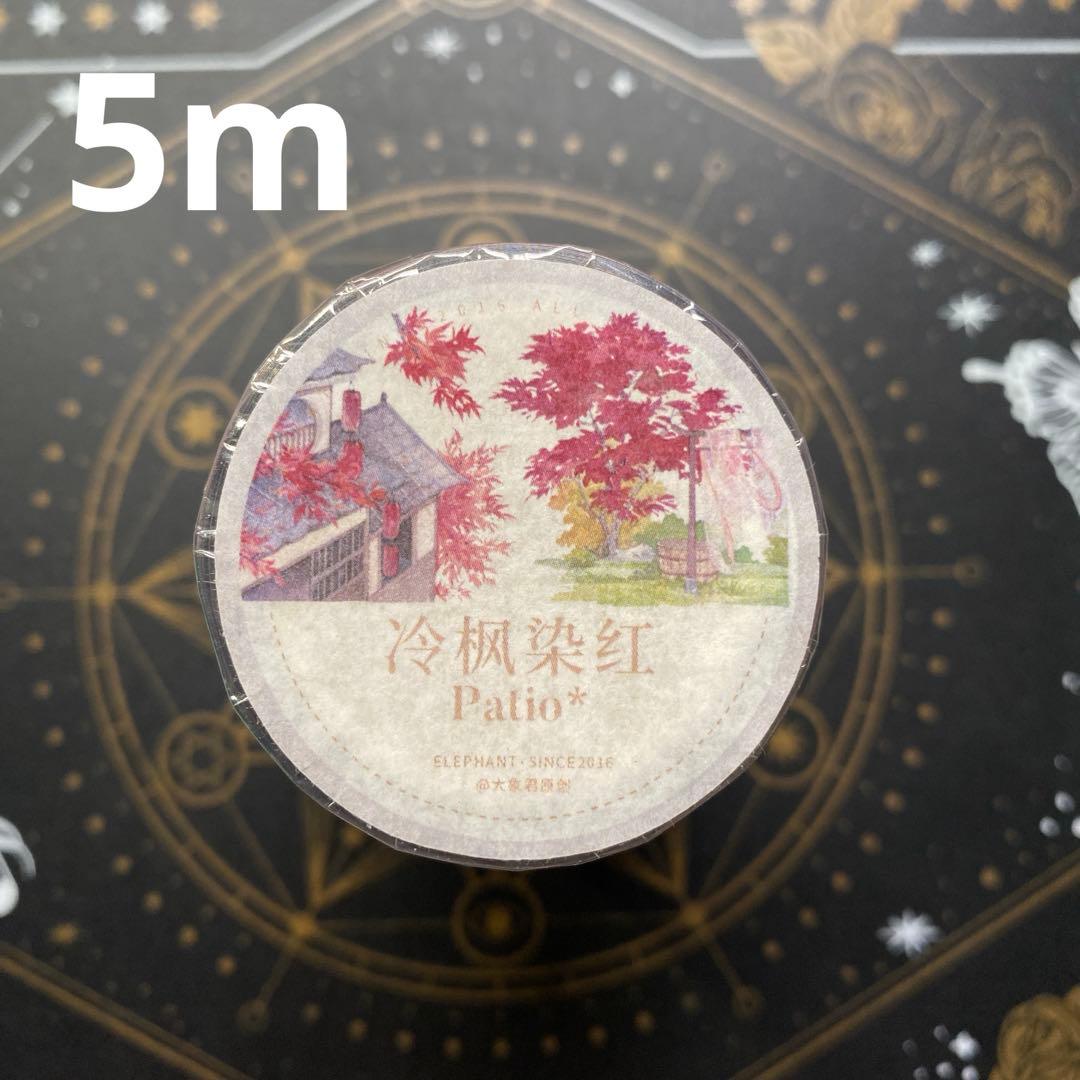 【7903】海外　マステ　5m巻売り　PETマスキングテープ　秋