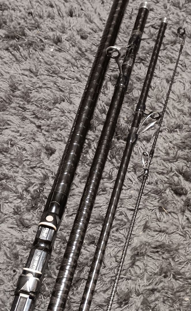 シマノハイパワーXスーパーサーフカスタム450EX！4本継ぎ投げ竿ガイド改造品