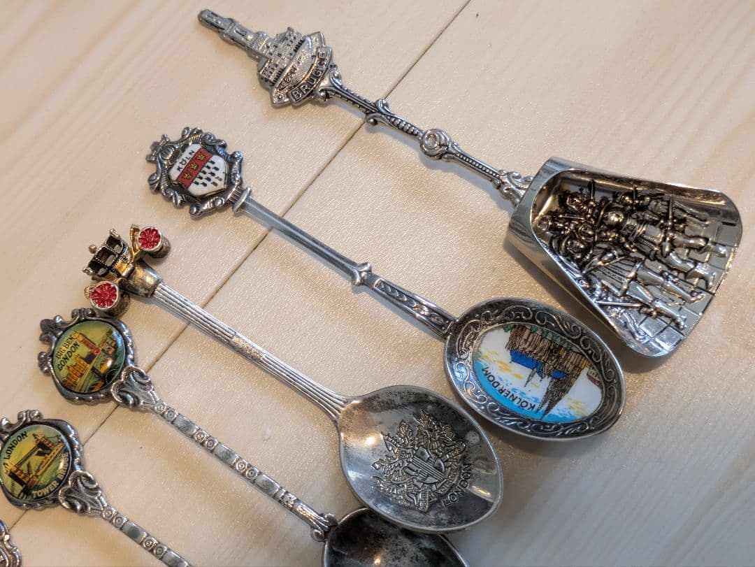 (木製スプーンラック付き）スーベニアスプーンラック　セット