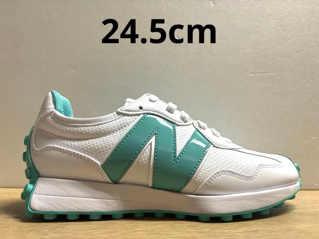 未使用 24.5cm D ニューバランスゴルフシューズ WGS327ACホワイト
