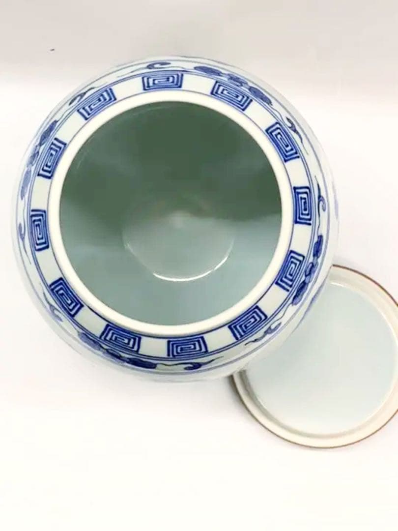 染付　山水　水指　茶道具　茶碗　抹茶碗