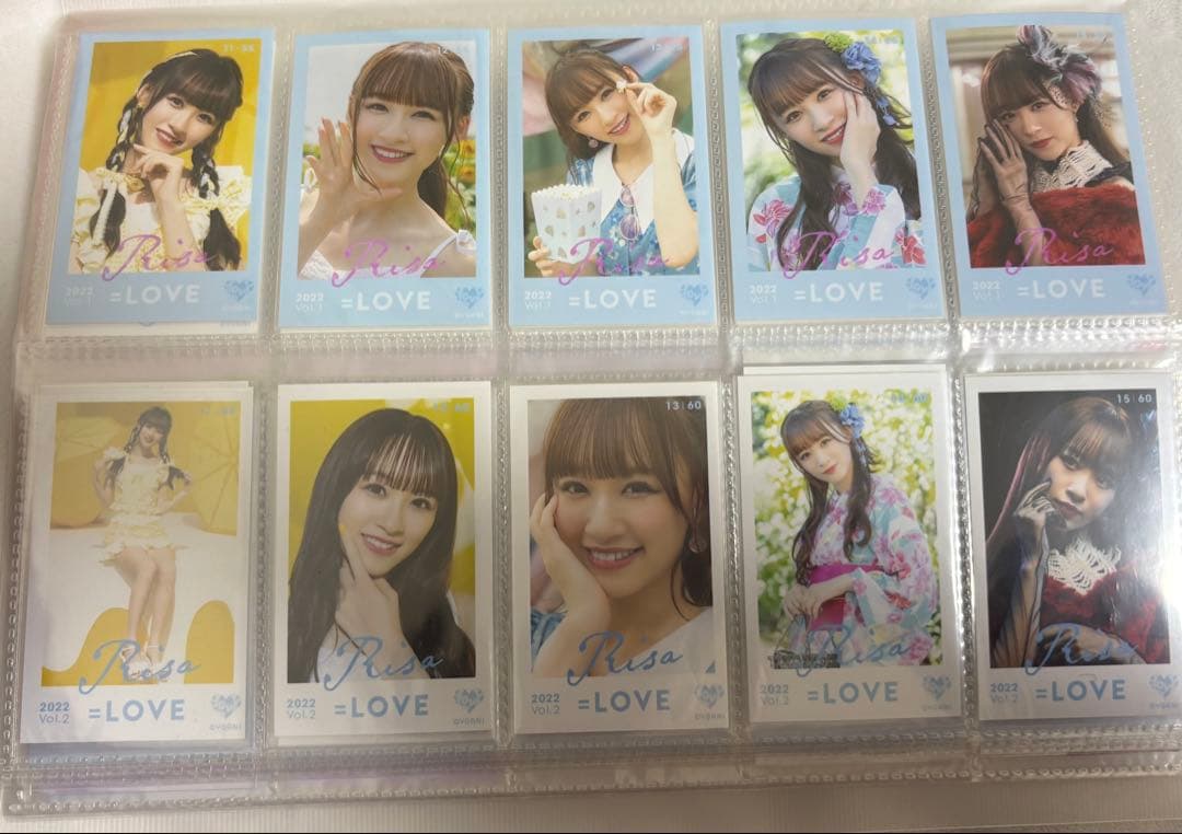 =LOVE 音嶋莉沙 ミニフォト IDフォト トレカ まとめ売り イコラブ