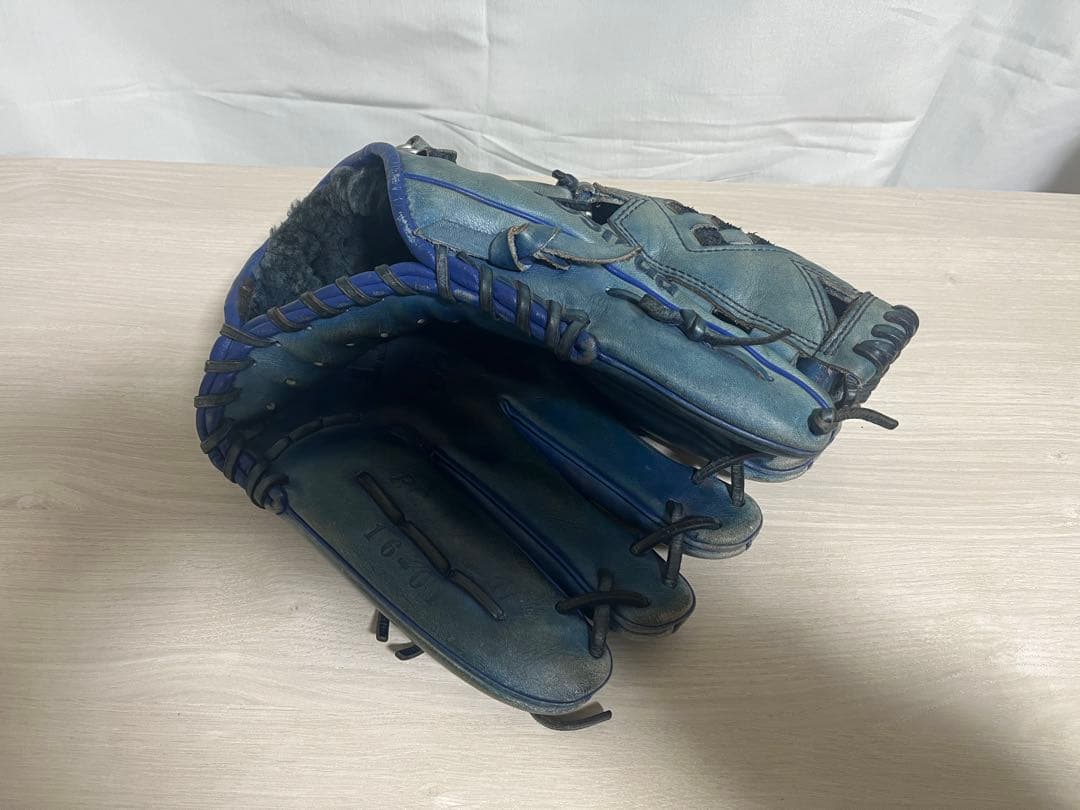 ZETT プロステイタス 硬式 オーダーグラブ 投手用 日本製 刺繍有 ブルー