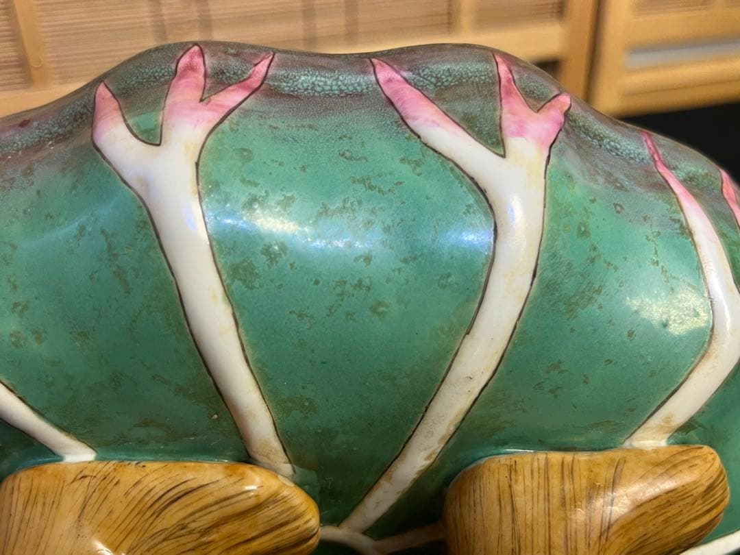 中国美術品　漢詩　陶器　猿　置物　美術品　アンテーク　お皿　茶道具　骨董品