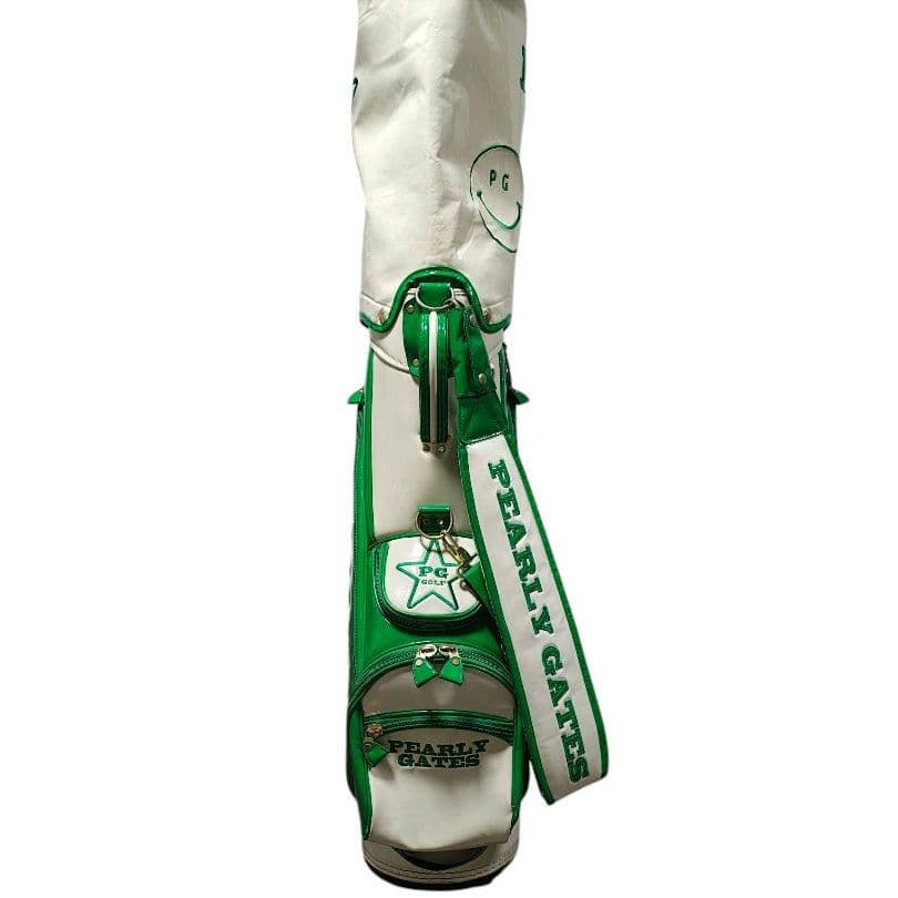 PEARLY GATES パーリーゲイツ キャディバッグ グリーン/ホワイト