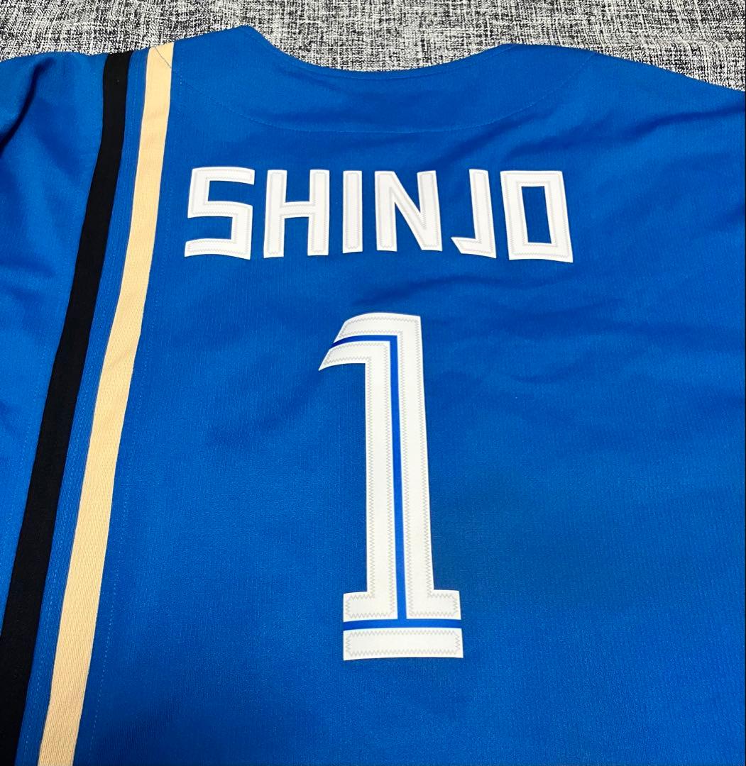 美品SHINJO 新庄剛志 ビジター ユニフォーム LLsize 送料込 グッズ