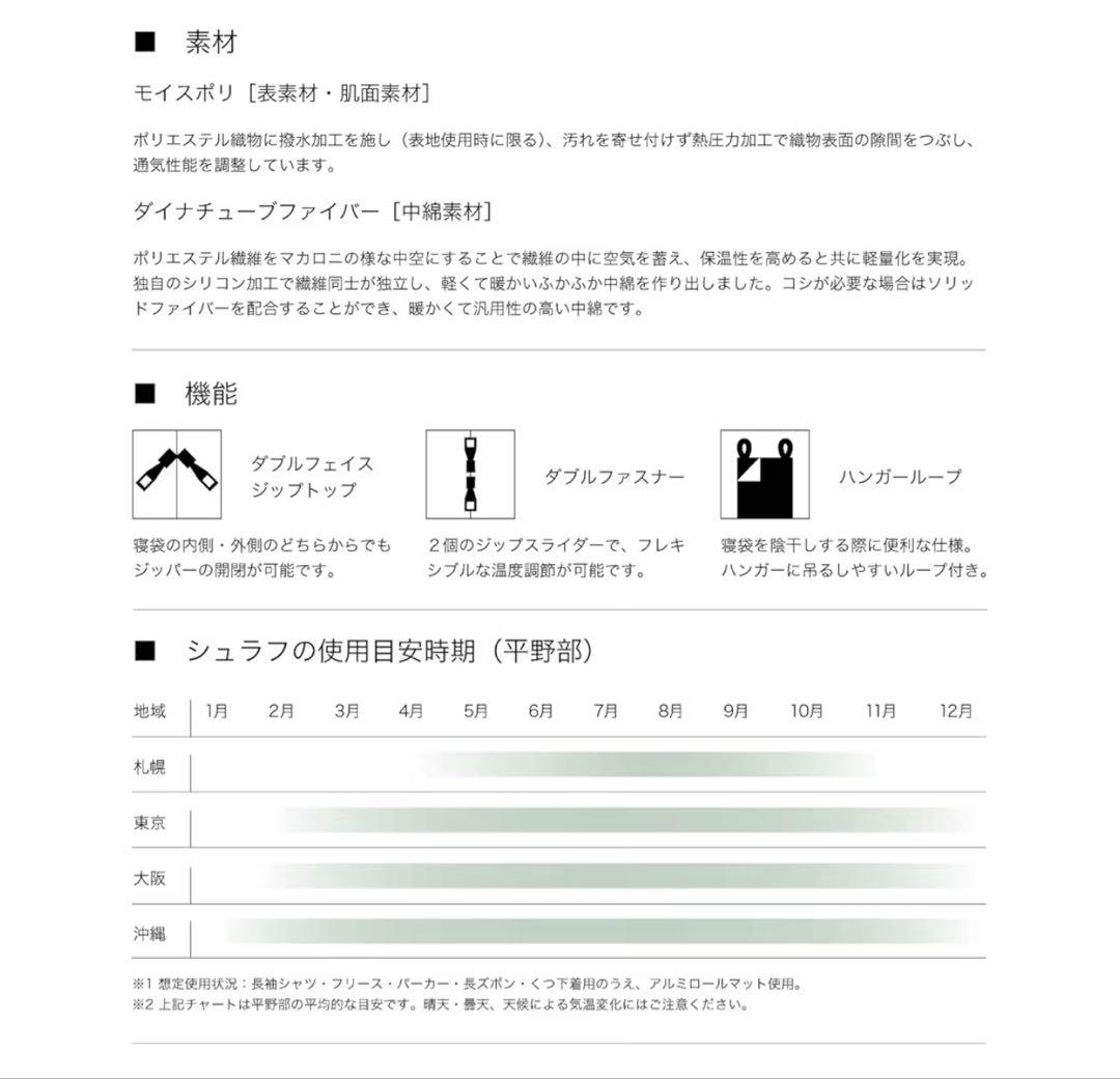 【新品・未開封】LOGOS 丸洗いスランバーシュラフ・2（2個セット）