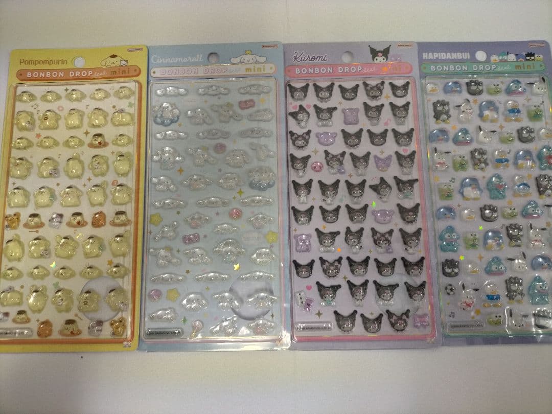 【正規品】サンリオ　ボンボンドロップ シール ミニ8枚セット