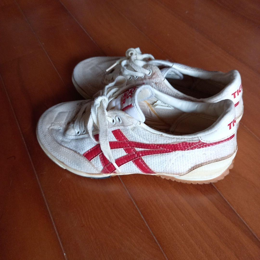 ASICS TIGER スニーカー ホワイト/レッド 日本製 昭和