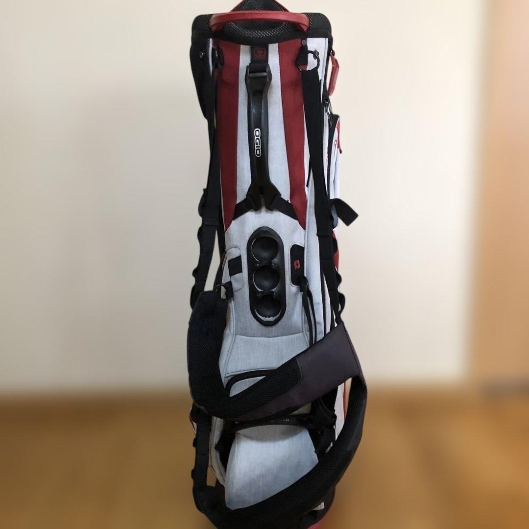 OGIO キャディバッグ ホワイト/レッド アイアンカバー付き！