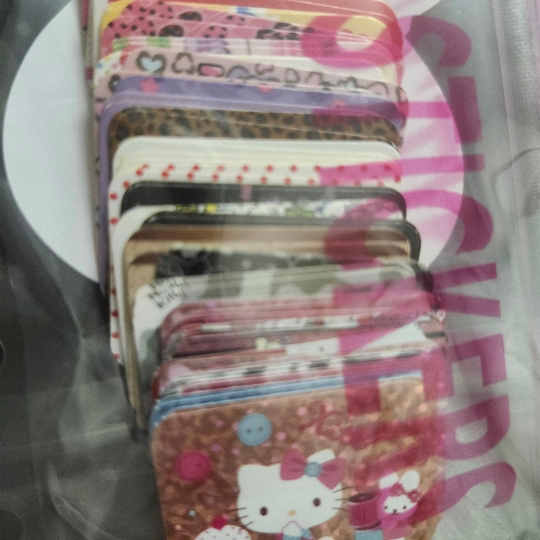 レア ハローキティ シール パック ピンク リボン フレーク シール 2011年