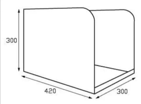 acry-ya アクリ屋ドットコム　犬トイレ　ホワイト　新品　レギュラーサイズ