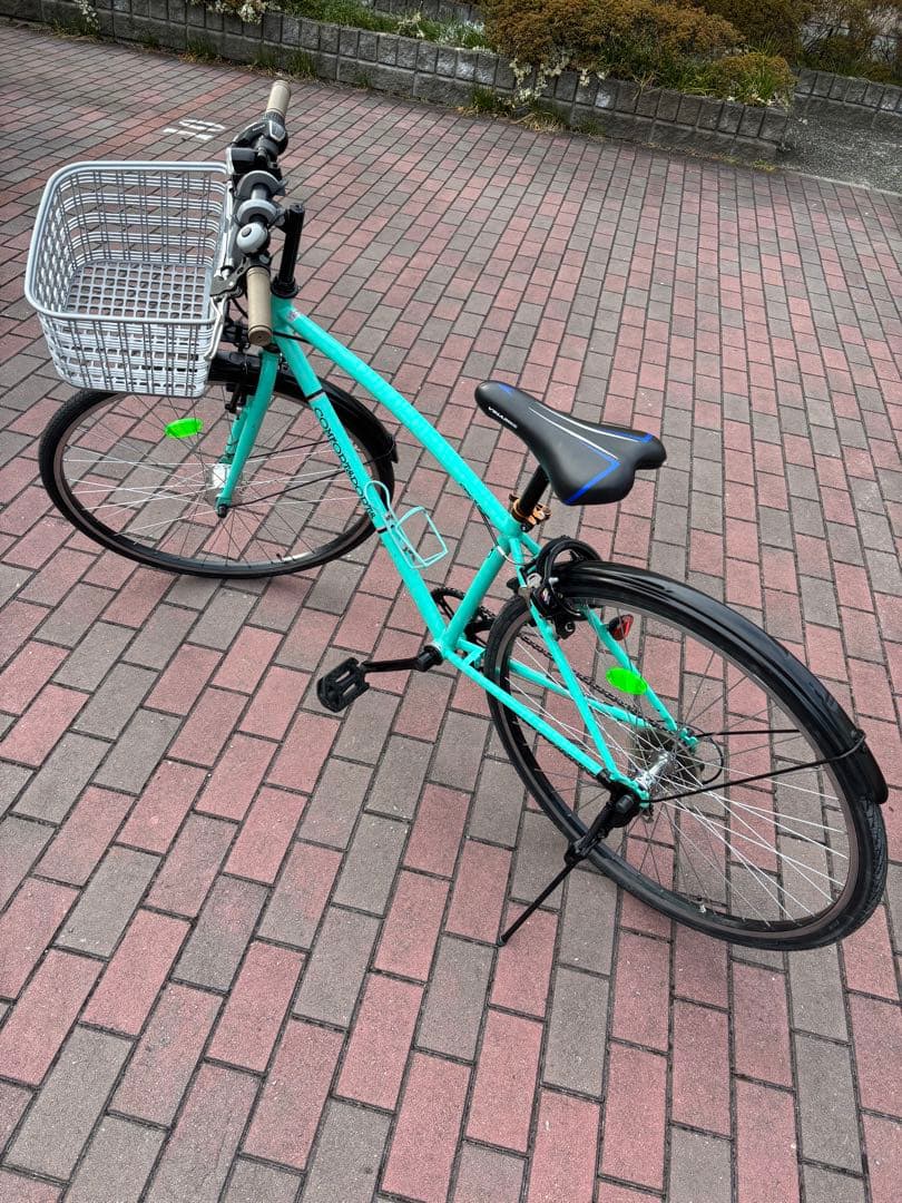 脱着前籠付きオートライト・クロスバイク(27㌅)お引き取り限定[配達可]