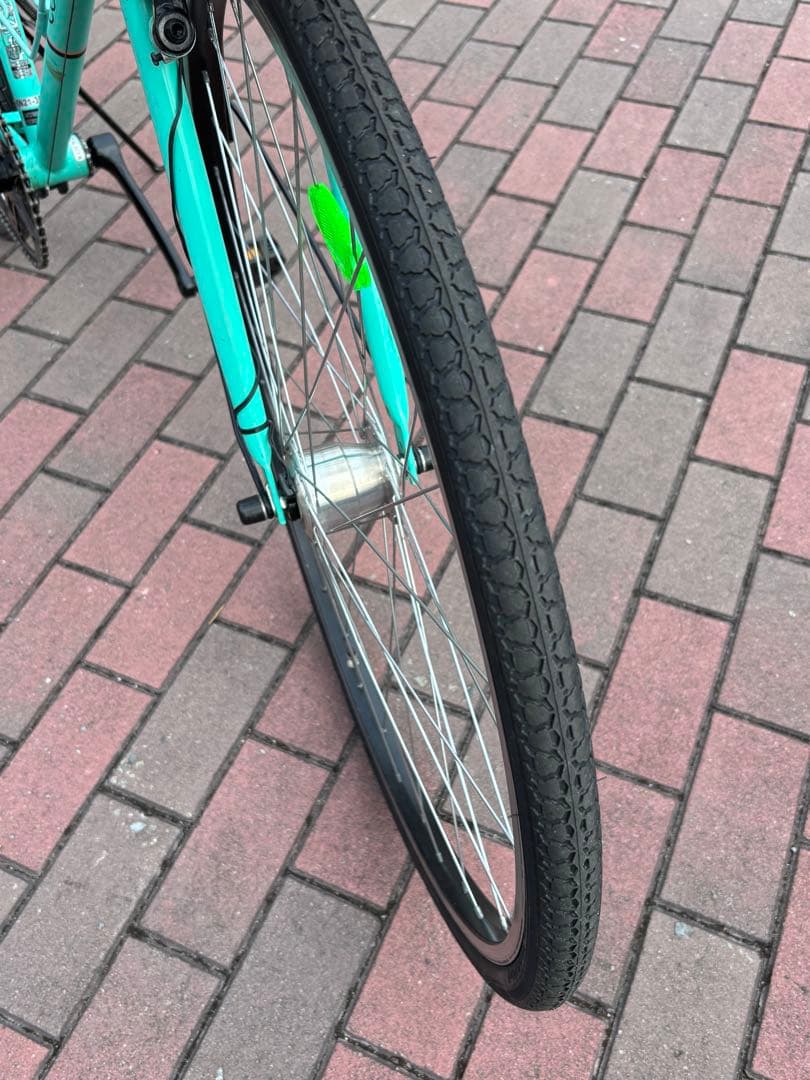 脱着前籠付きオートライト・クロスバイク(27㌅)お引き取り限定[配達可]